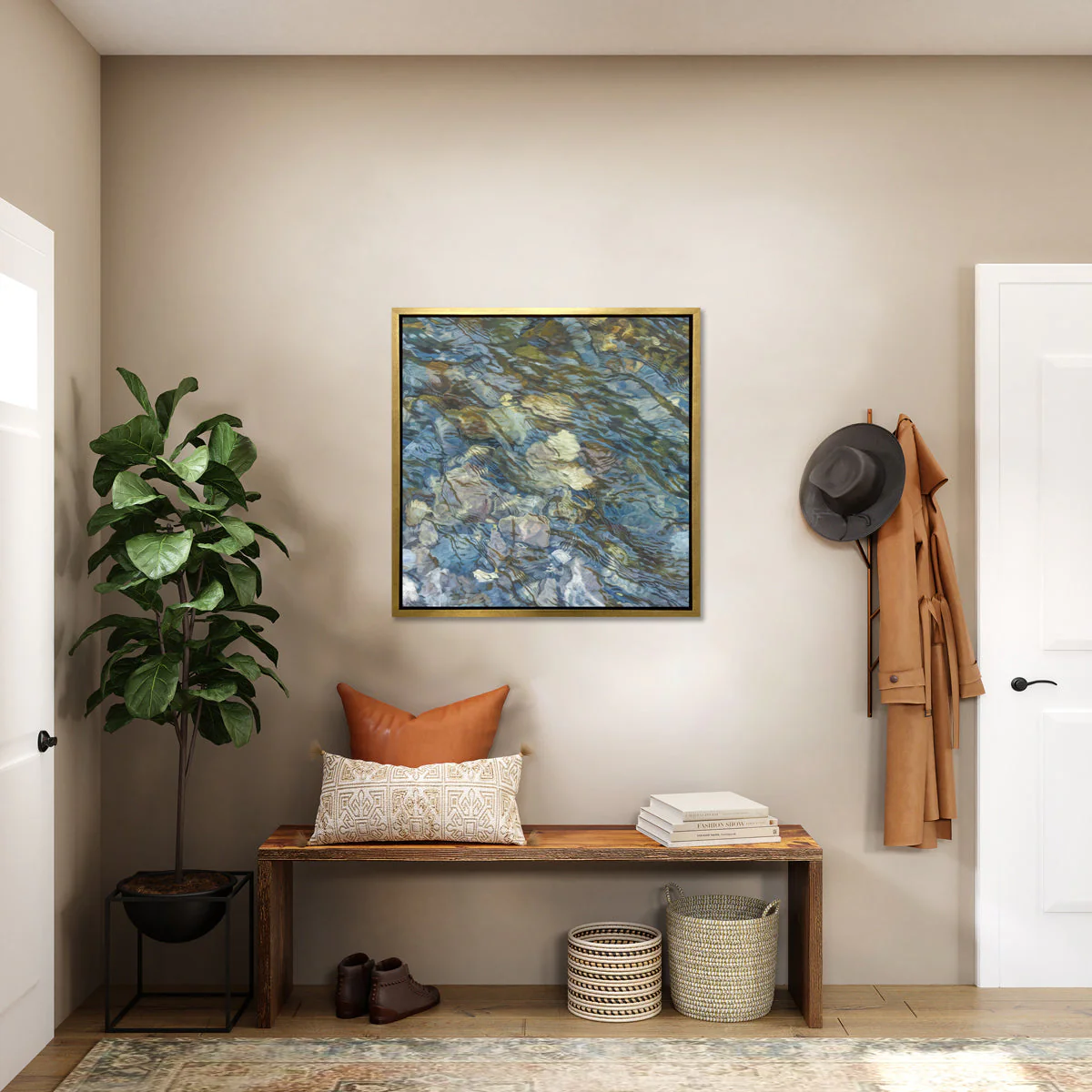 Riverbed 4 - Limited Edition Canvas Print - Image 2