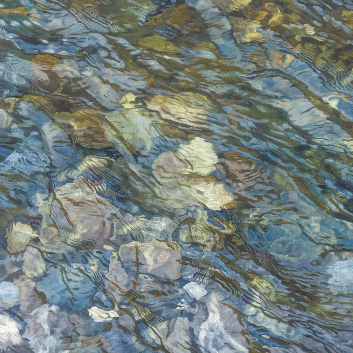 Riverbed 4 - Limited Edition Canvas Print - Image 3
