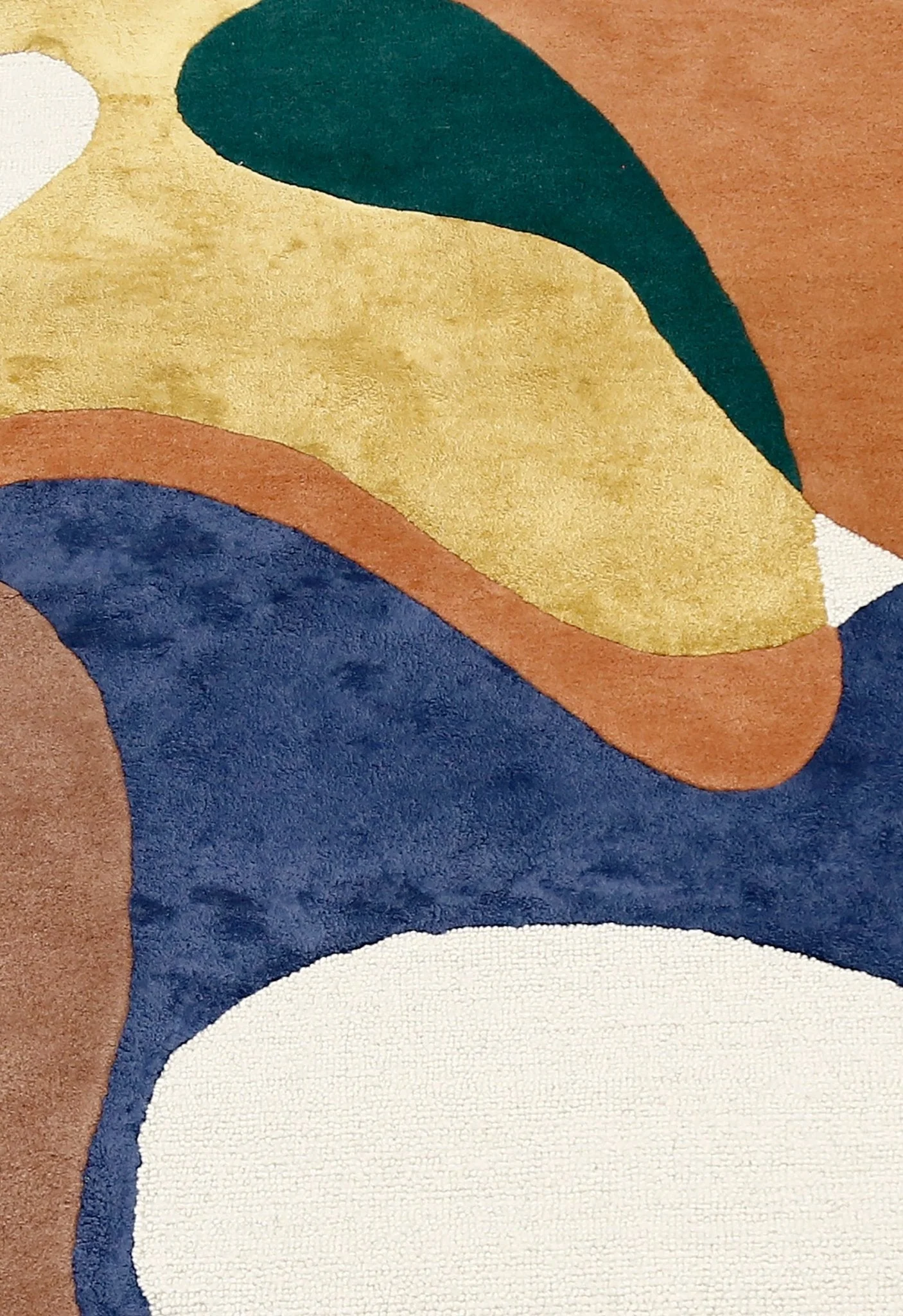 Riverstone Pattern Multicolor Hand Tufted 5x8 Wool Rug - Image 6