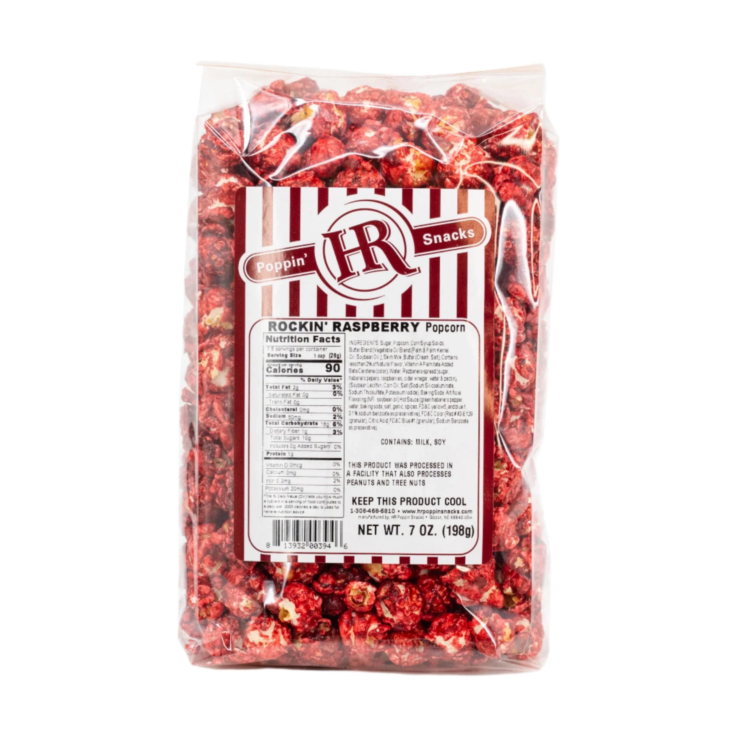 Rockin' Raspberry Popcorn | 7 oz | Pack of 2 | HR Poppin' Snacks - Image 2