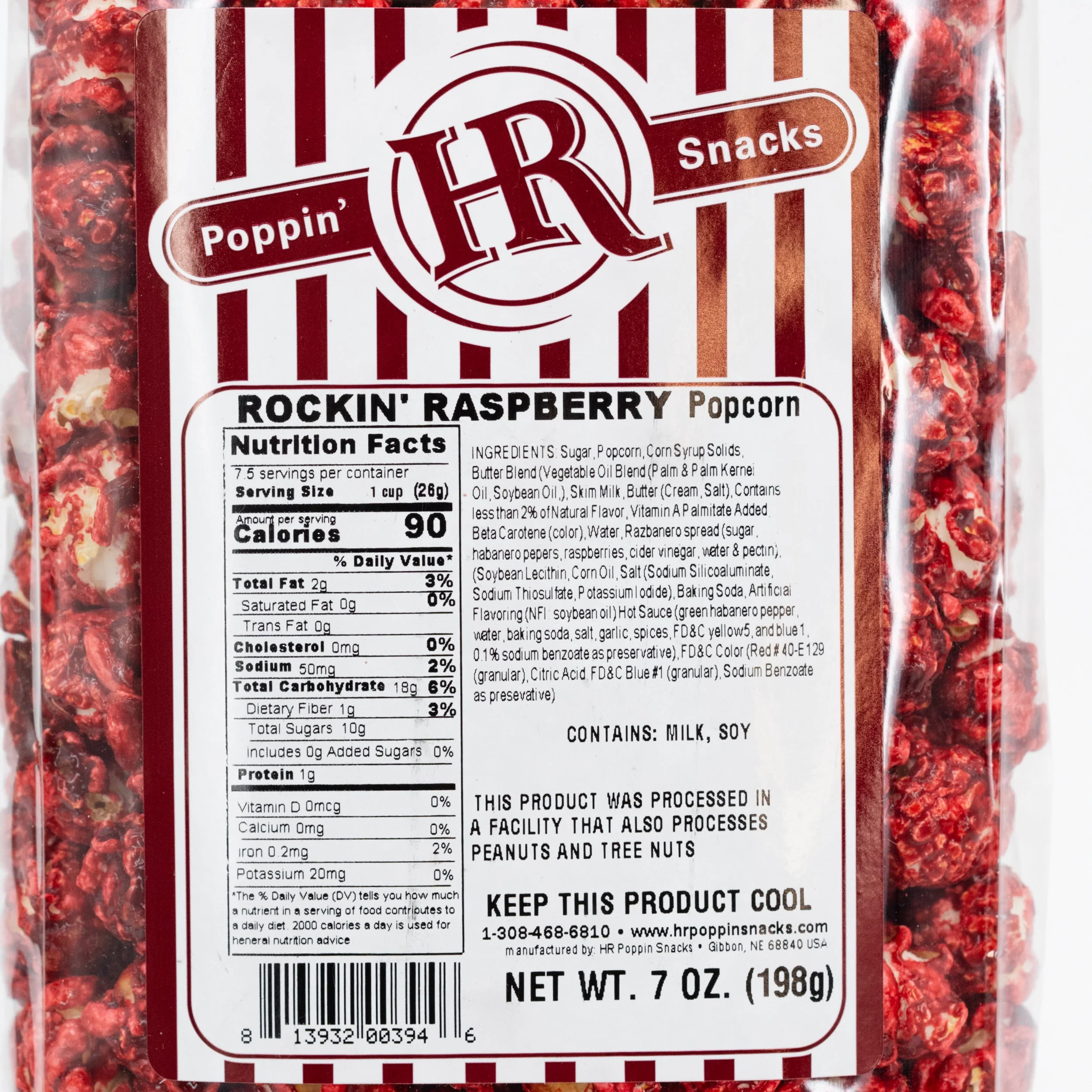 Rockin' Raspberry Popcorn | 7 oz | Pack of 2 | HR Poppin' Snacks - Image 4