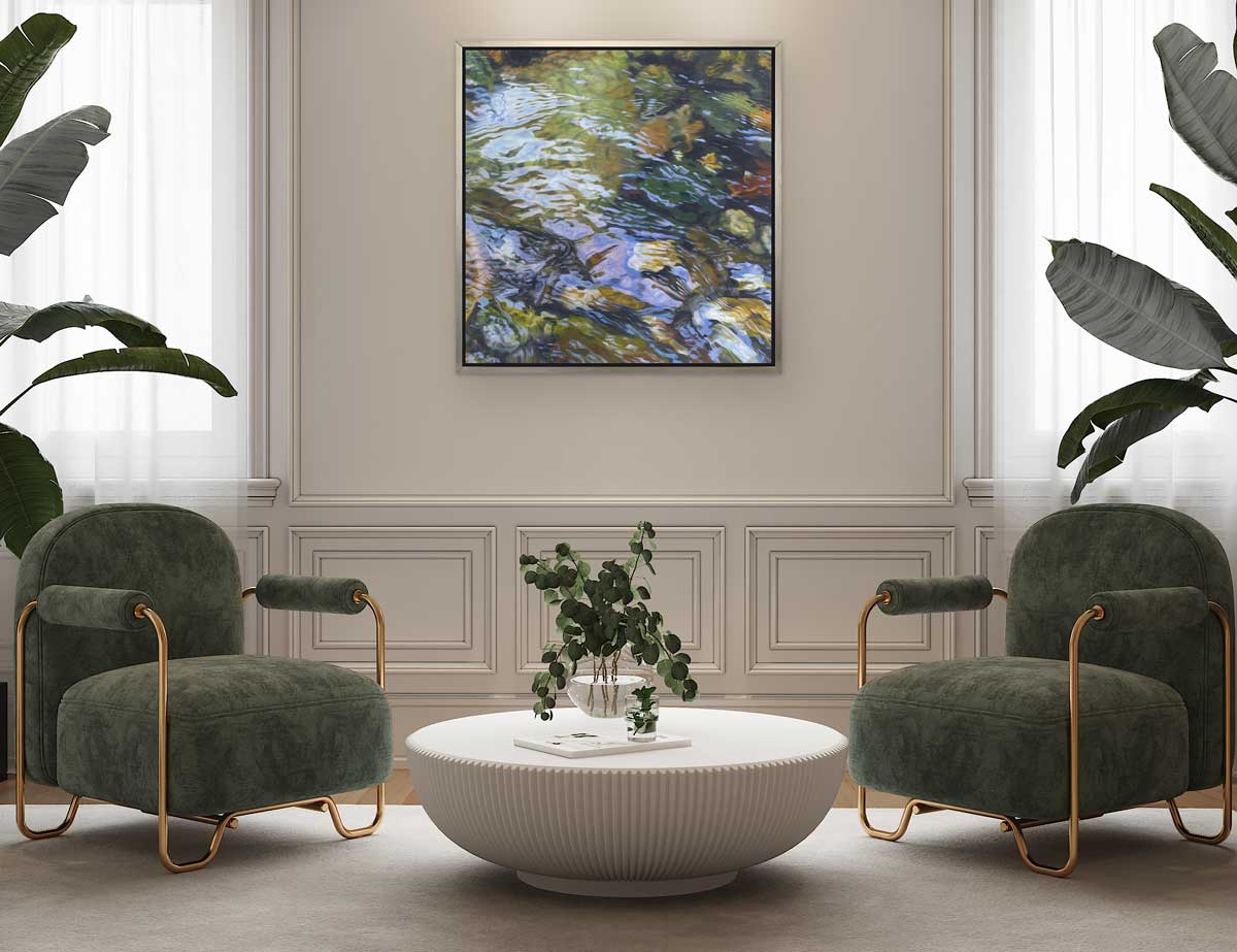 Rocky River 7 - Open Edition Canvas Print - Image 2