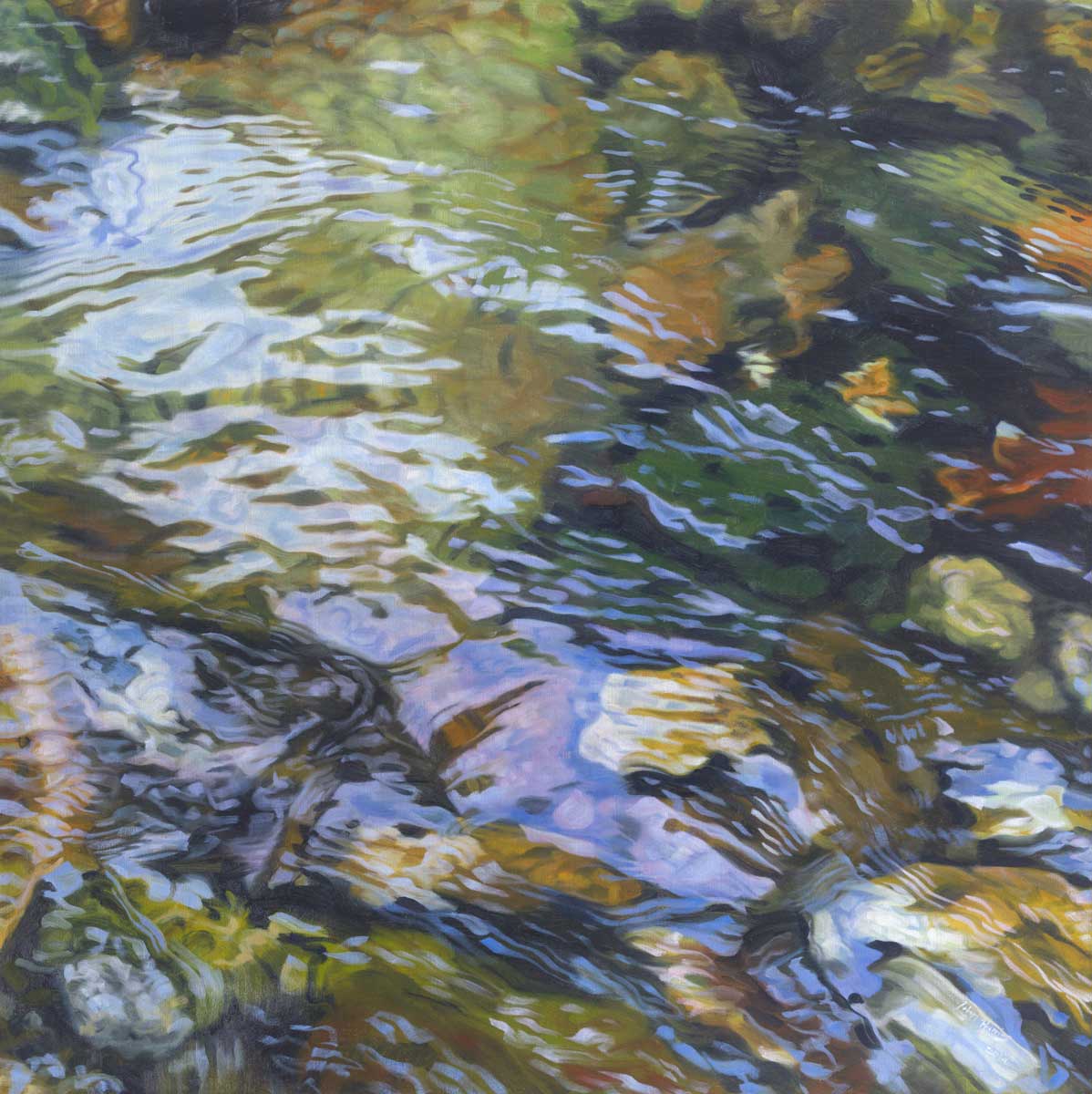 Rocky River 7 - Open Edition Canvas Print - Image 3