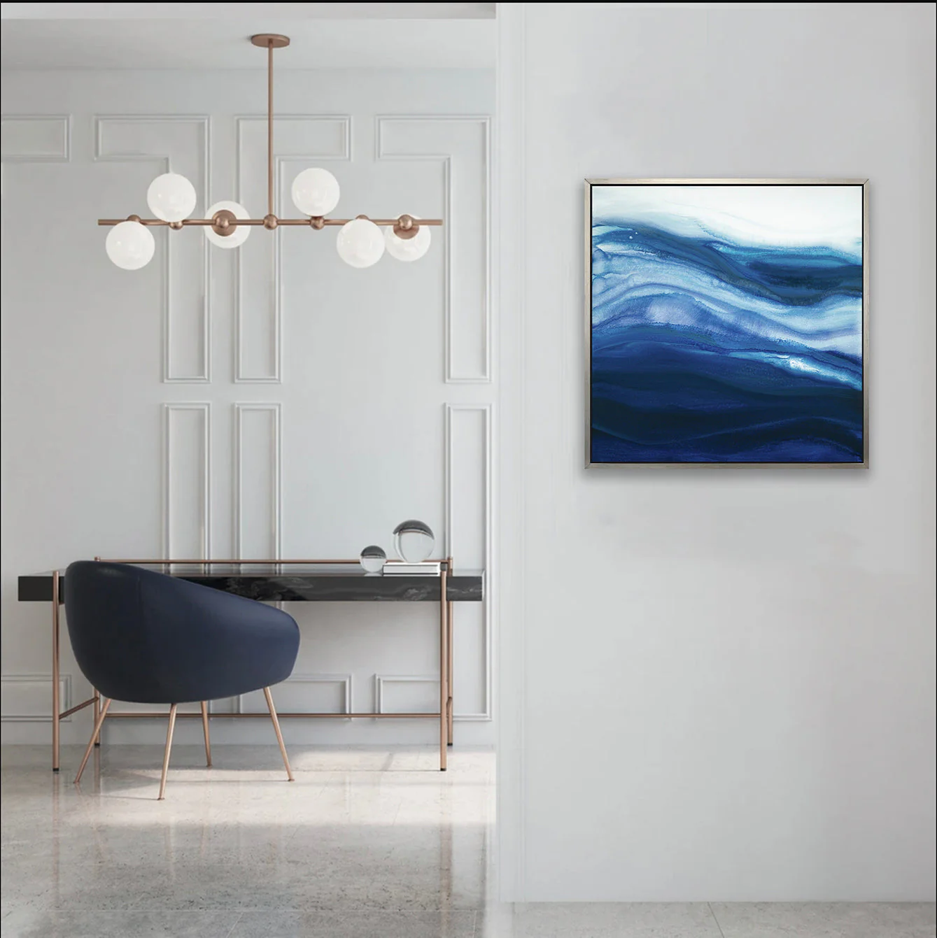 Rolling Surf II - Open Edition Canvas Print - Image 2