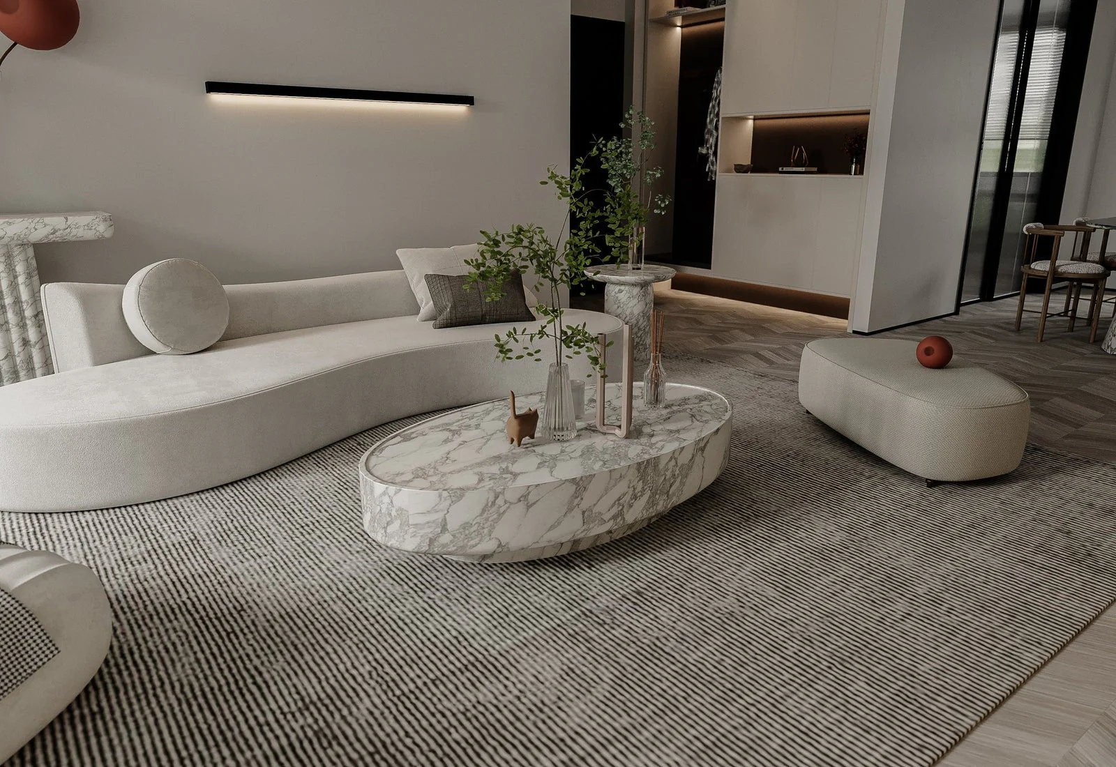 Romolo Oval Coffee Table - Image 4