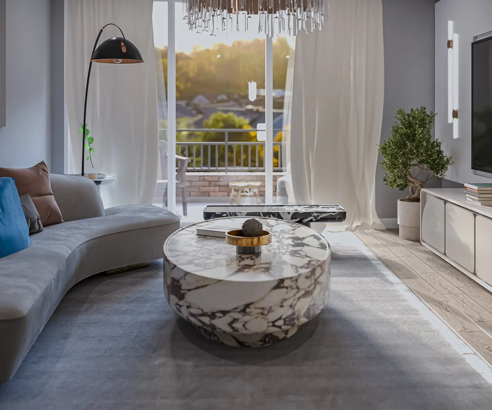 Romolo Oval Coffee Table - Image 8
