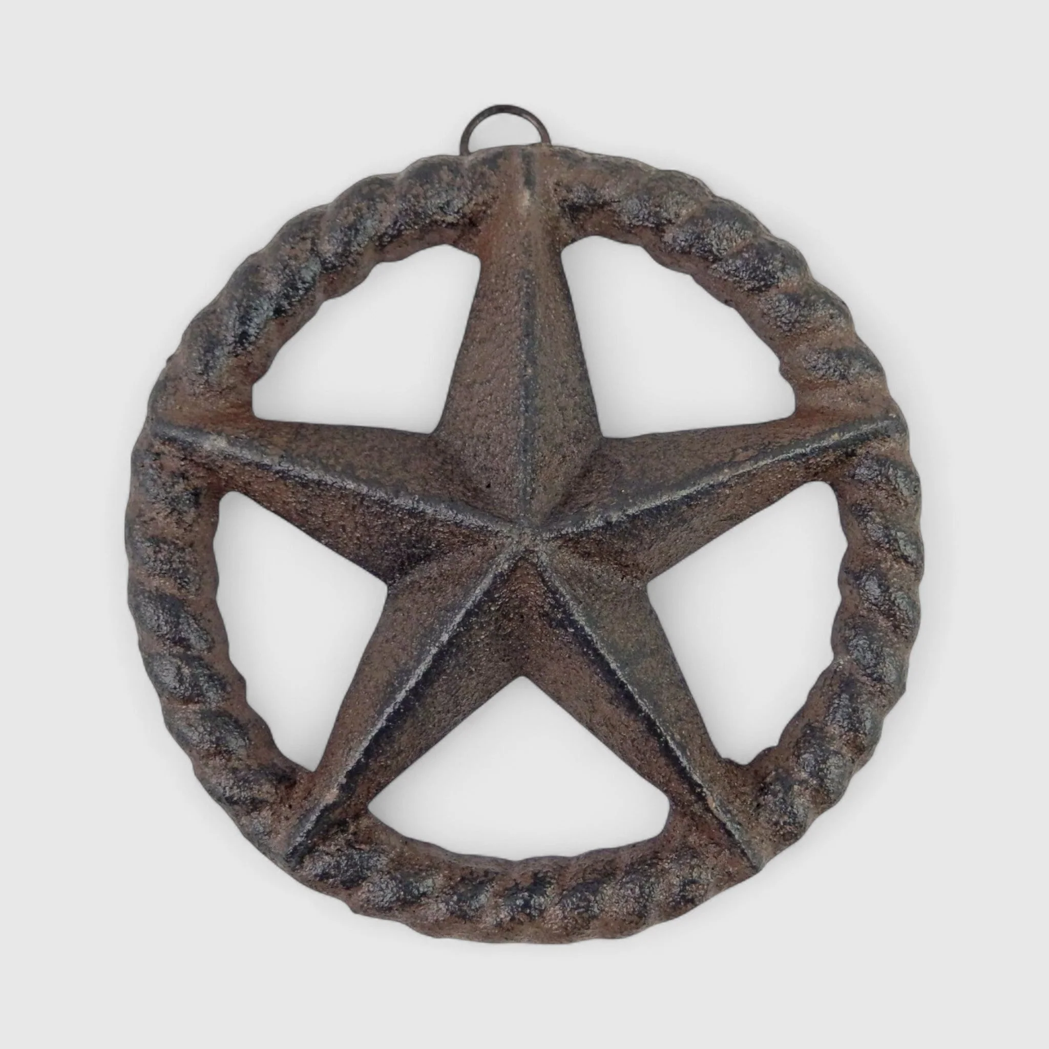 Roped Cast Iron Star - Western Rustic Wall Decor - Image 2
