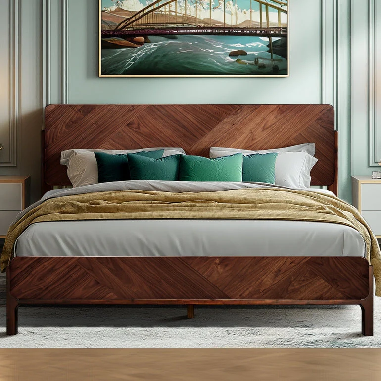 Rorns Bifrost Platform Bed Frame With Headboard for Modern Bedrooms - Image 11