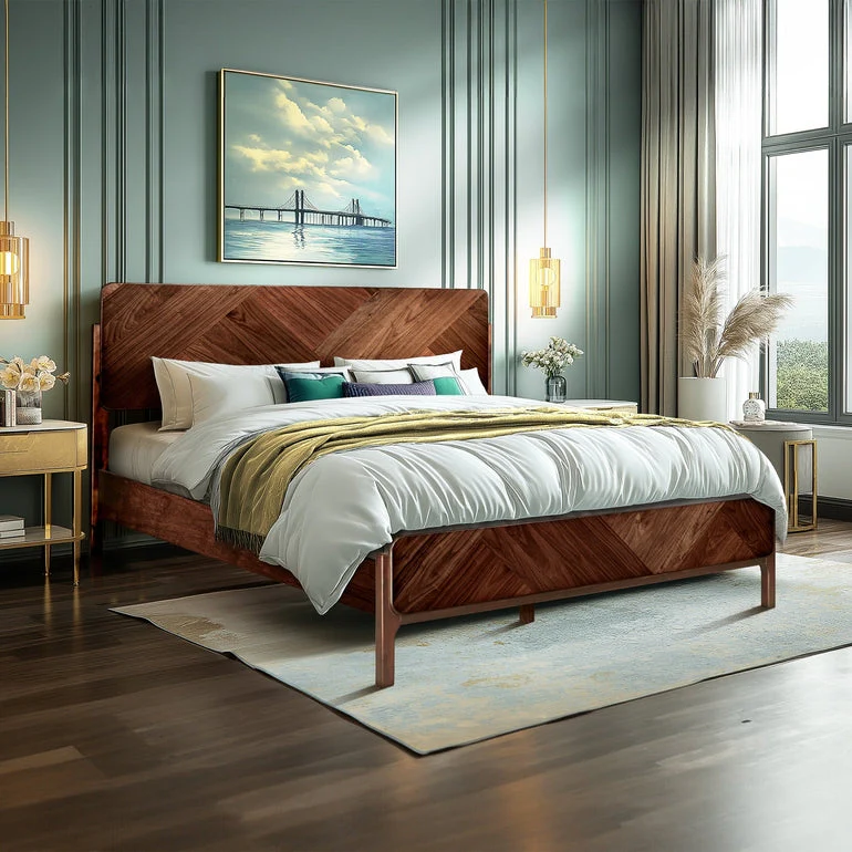 Rorns Bifrost Platform Bed Frame With Headboard for Modern Bedrooms - Image 12
