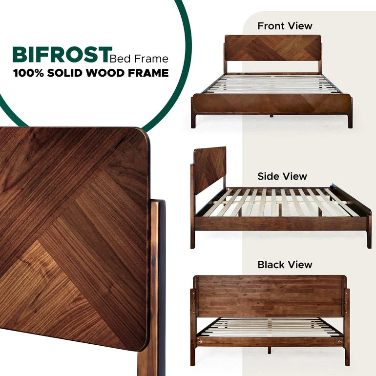 Rorns Bifrost Platform Bed Frame With Headboard for Modern Bedrooms - Image 16