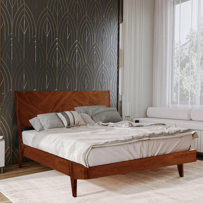 Rorns Gazelle Platform Bed Frame With Headboard for Ultimate Comfort - Image 16