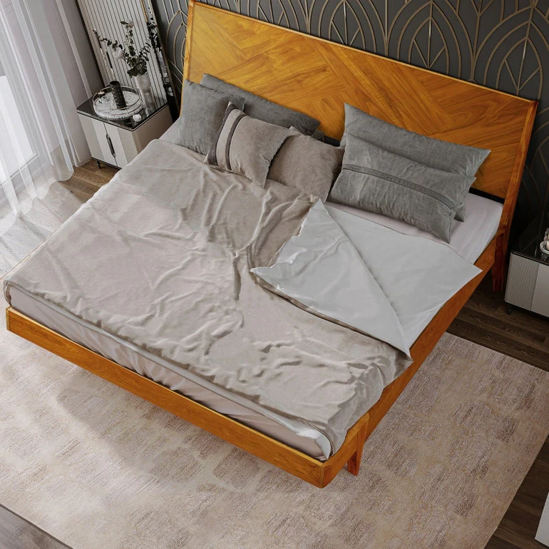 Rorns Gazelle Platform Bed Frame With Headboard for Ultimate Comfort - Image 7