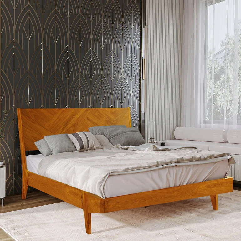 Rorns Gazelle Platform Bed Frame With Headboard for Ultimate Comfort - Image 8