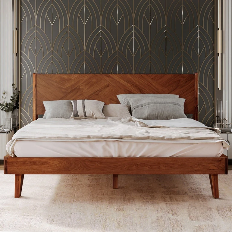 Rorns Gazelle Platform Bed Frame With Headboard for Ultimate Comfort - Image 9