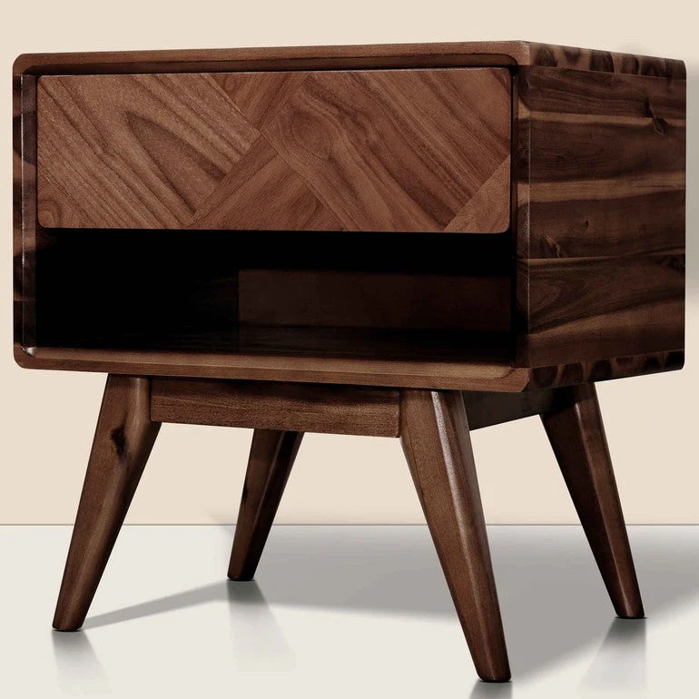Rorns Laden Nightstand with Drawer - Stylish and Functional Bedroom Storage - Image 10