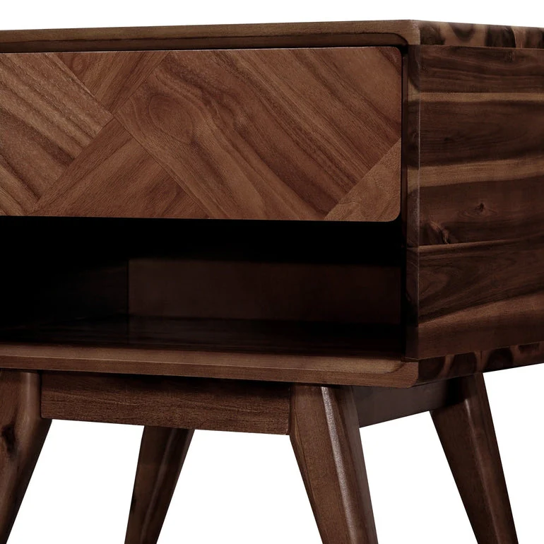 Rorns Laden Nightstand with Drawer - Stylish and Functional Bedroom Storage - Image 15
