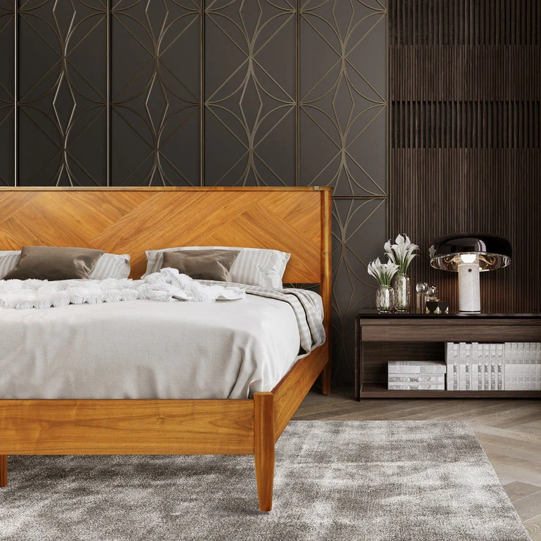 Rorns Panthera Platform Bed Frame With Headboard for Ultimate Comfort - Image 5