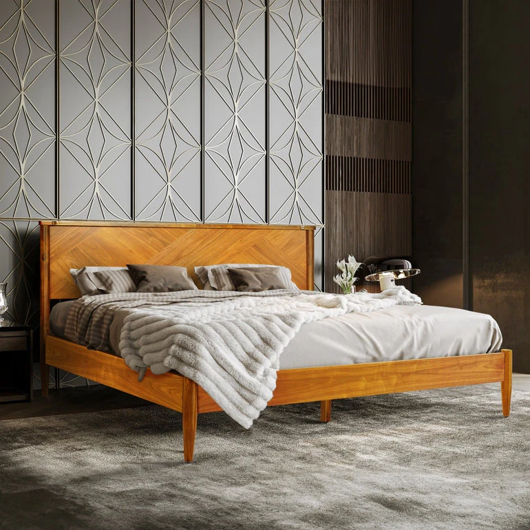 Rorns Panthera Platform Bed Frame With Headboard for Ultimate Comfort - Image 7