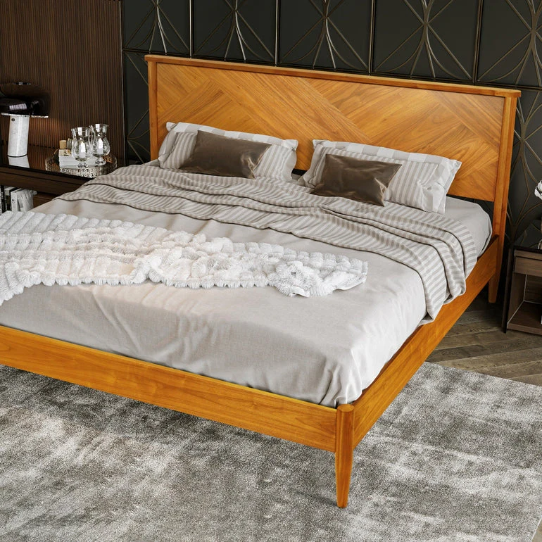 Rorns Panthera Platform Bed Frame With Headboard for Ultimate Comfort - Image 8