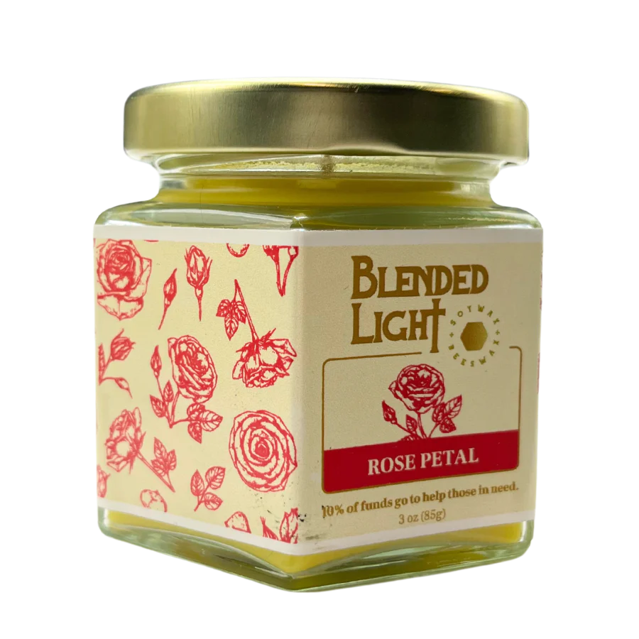 Rose Scented Candle | Multiple Sizes | Blended Light - Image 2