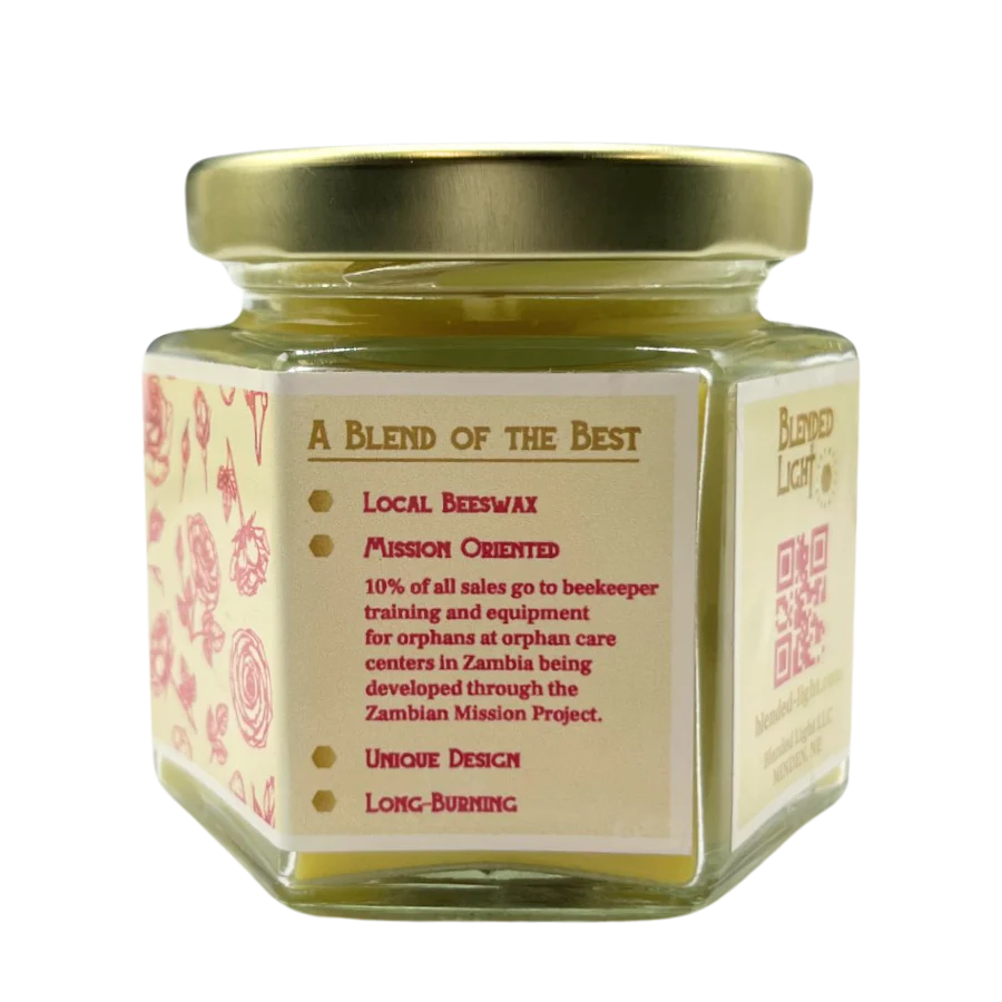 Rose Scented Candle | Multiple Sizes | Blended Light - Image 3