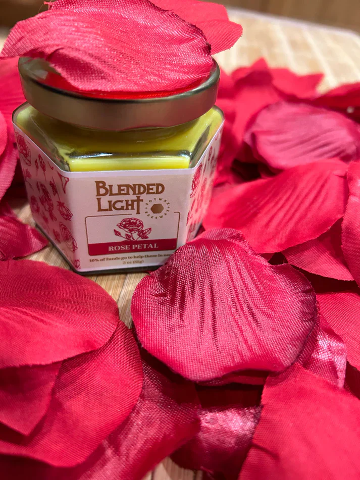 Rose Scented Candle | Multiple Sizes | Blended Light - Image 5