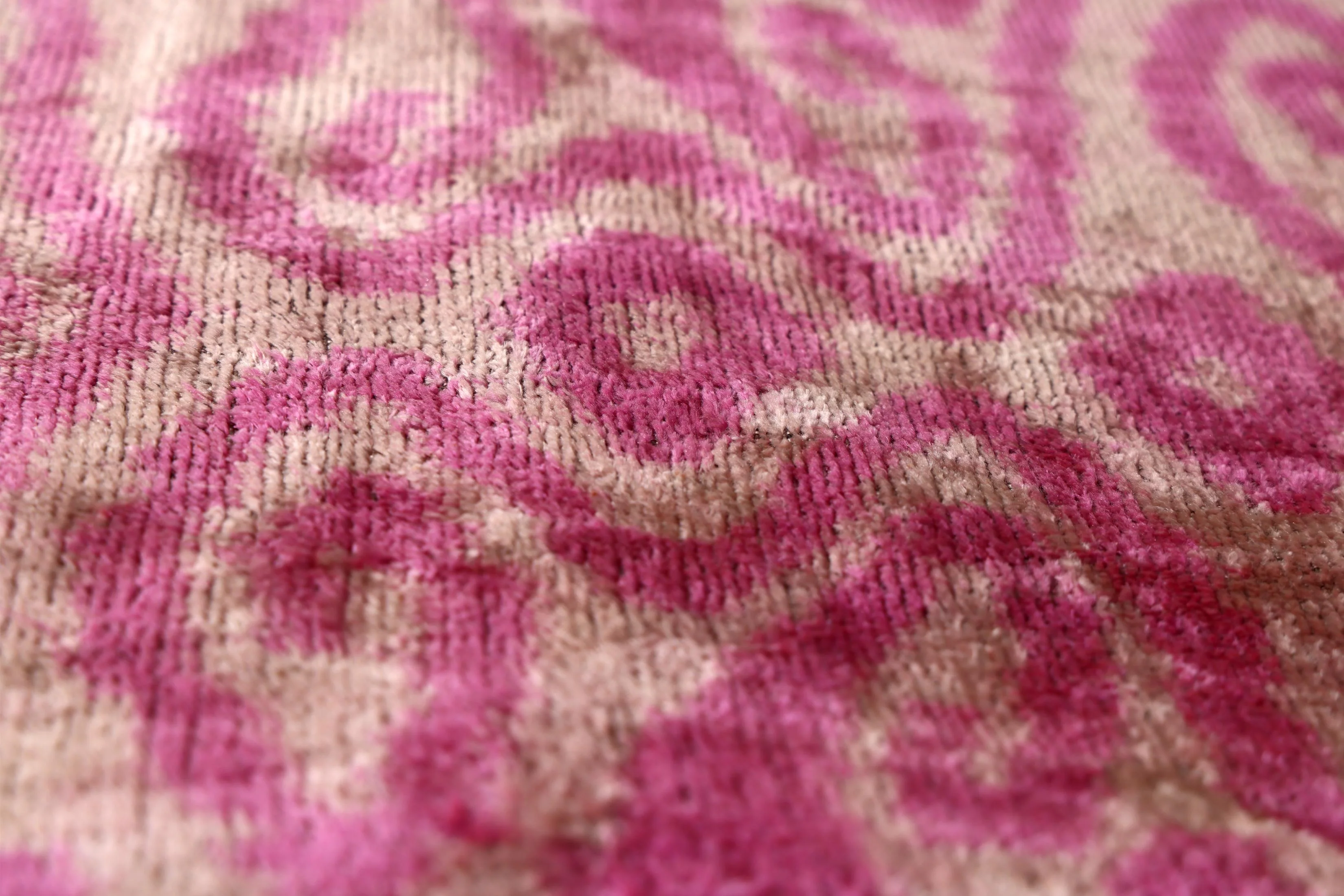 Rose Silk Velvet Pillow 16x24 Handmade Luxury Lumbar Cushion - Image 7