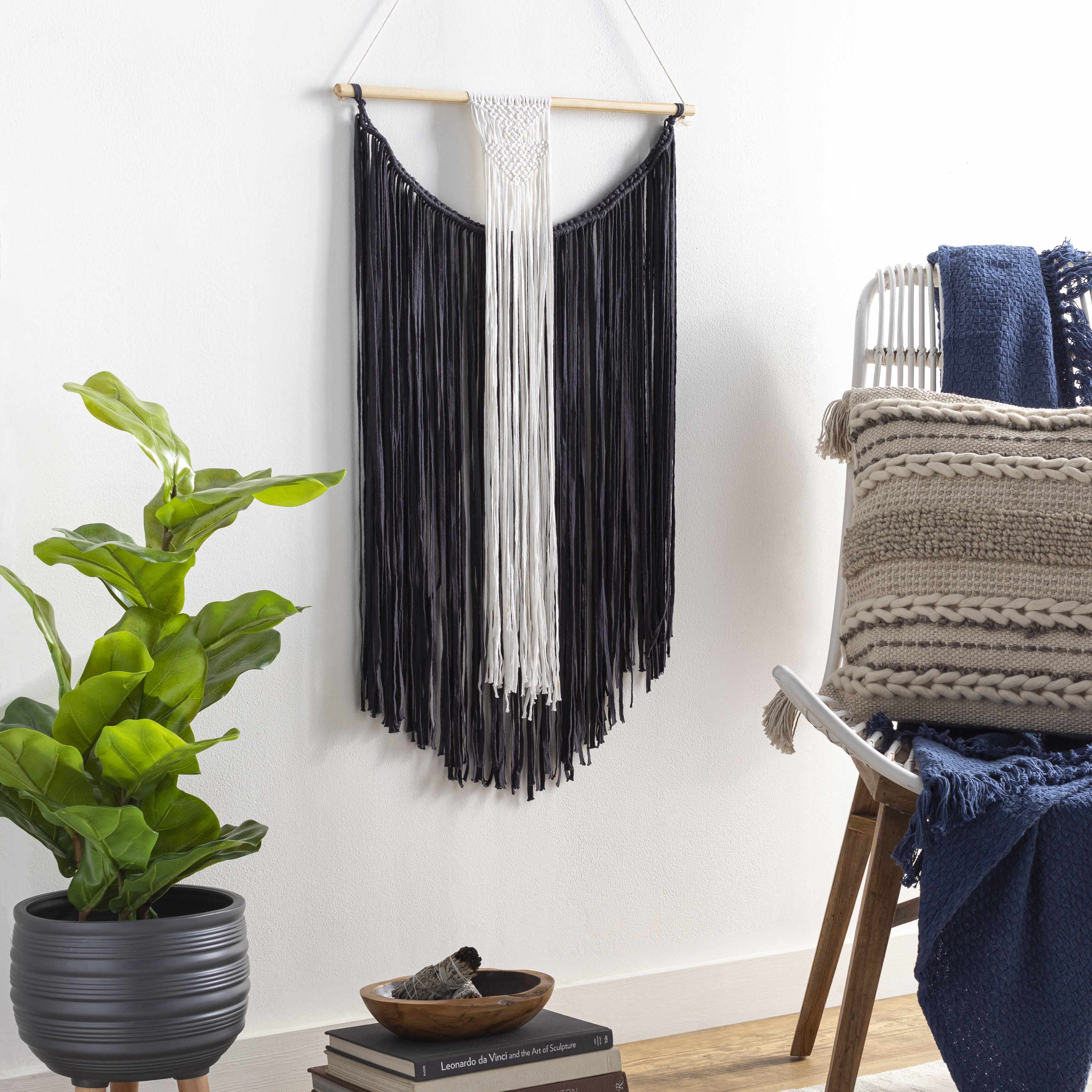 Rosebank Boho Black and White Wall Hanging - Image 4