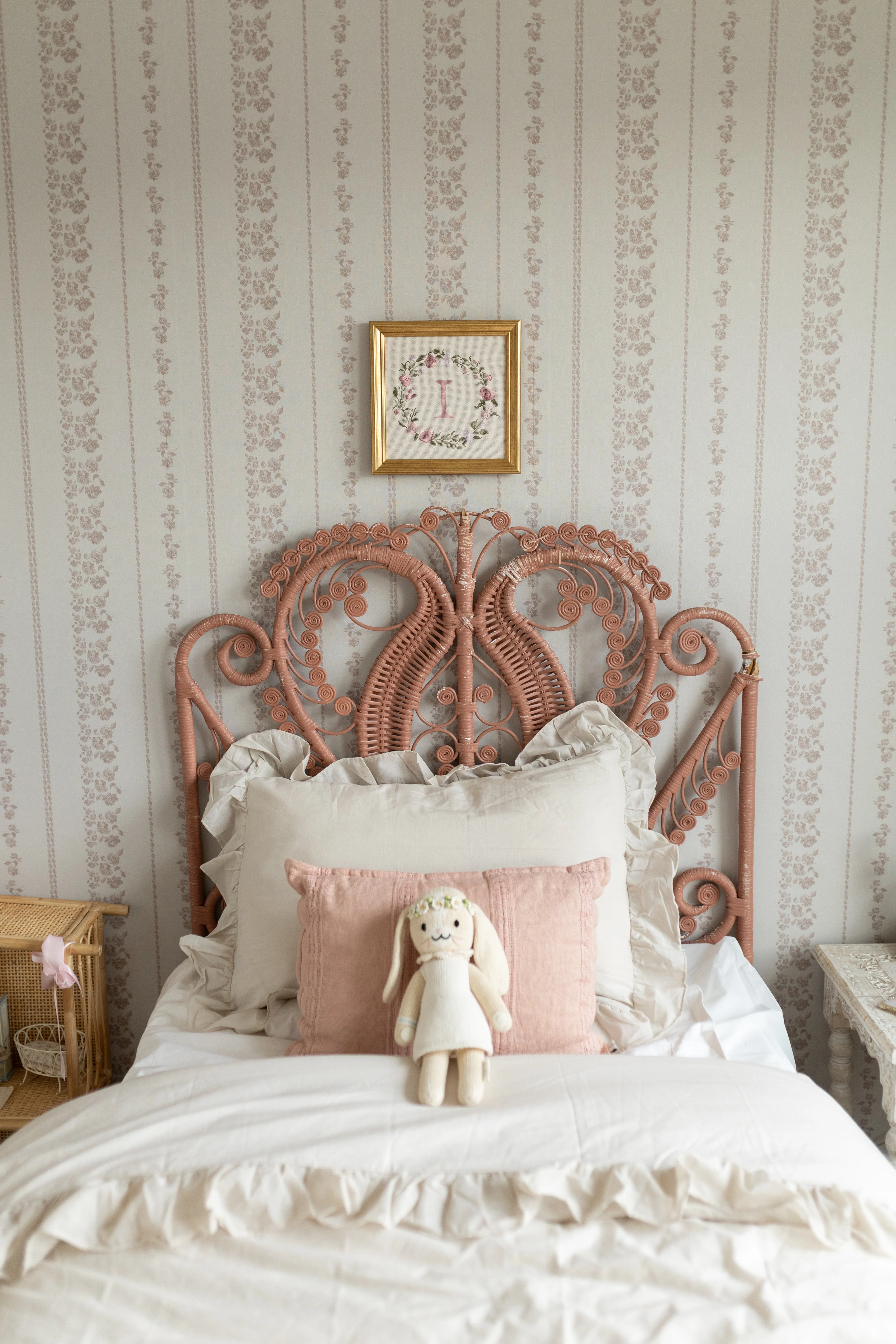 Roselle Stripe Wallpaper by Safari Natalia x Taddy Mikelaites - Image 2