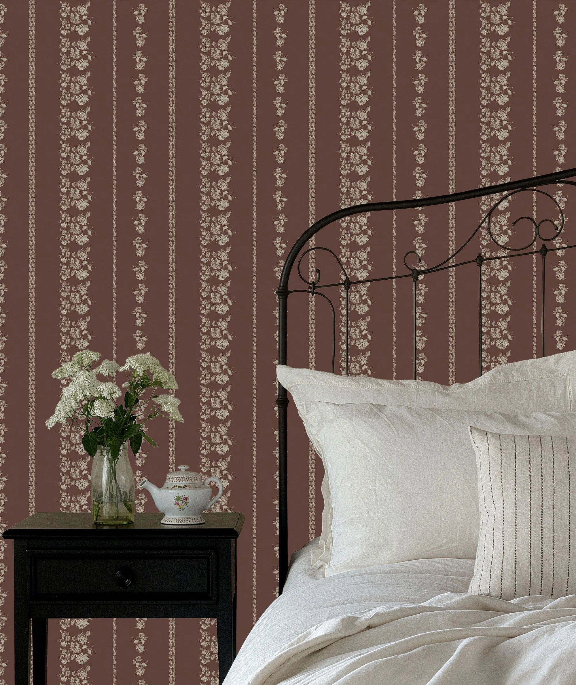 Roselle Stripe Wallpaper by Safari Natalia x Taddy Mikelaites - Image 34