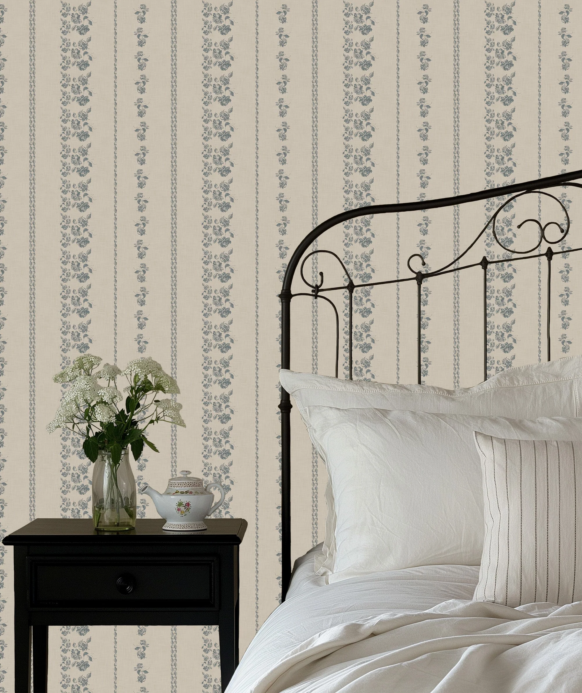 Roselle Stripe Wallpaper by Safari Natalia x Taddy Mikelaites - Image 39