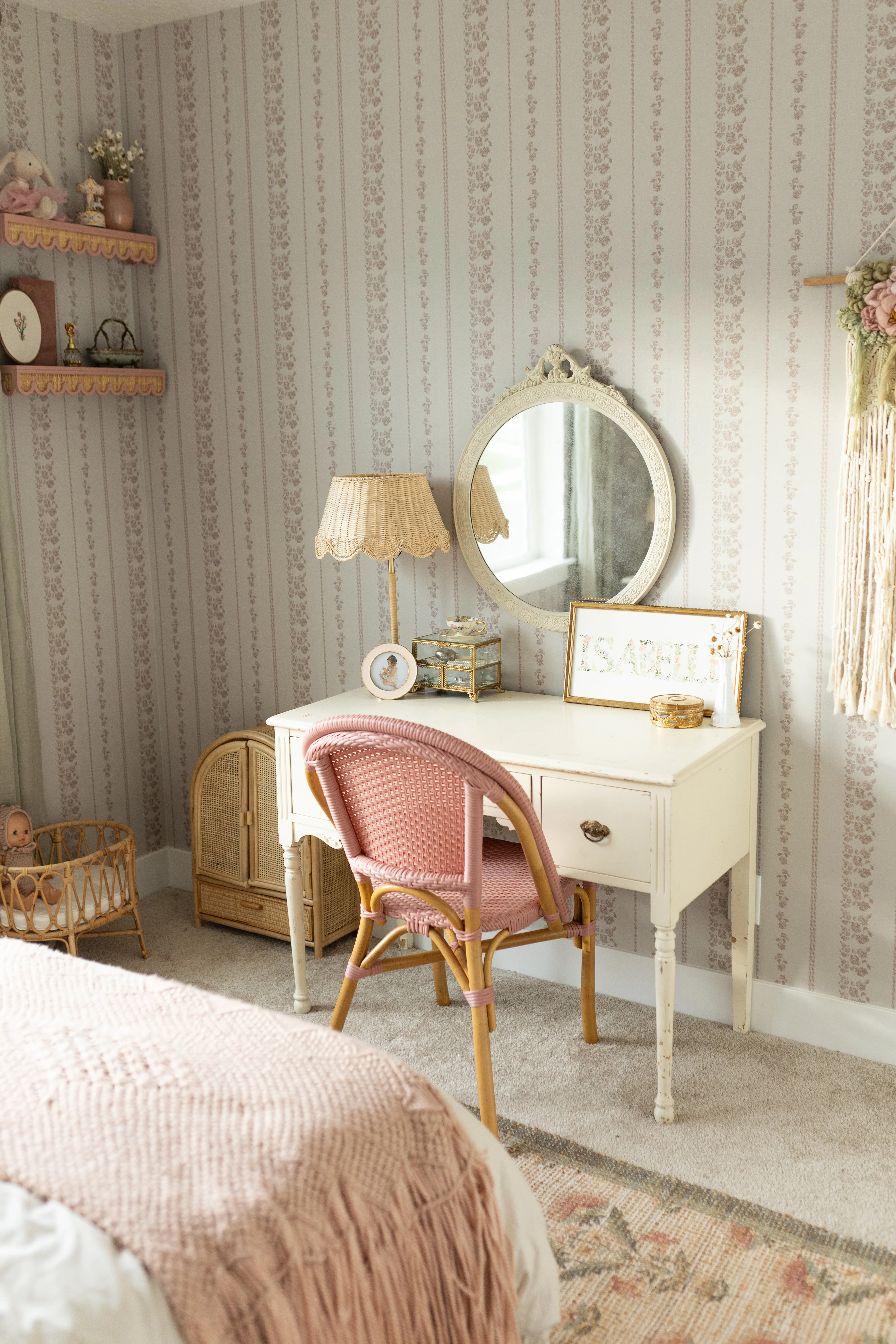 Roselle Stripe Wallpaper by Safari Natalia x Taddy Mikelaites - Image 4