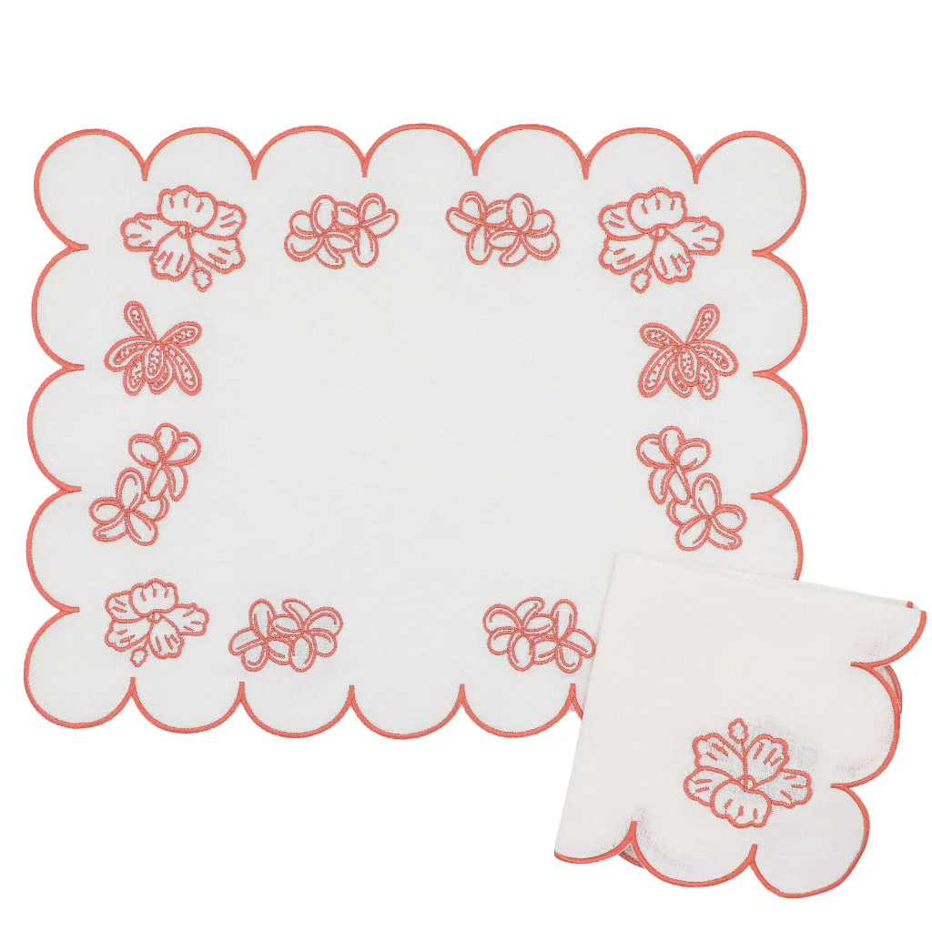Rosette Ivory Placemat - Set of 4 - Image 2