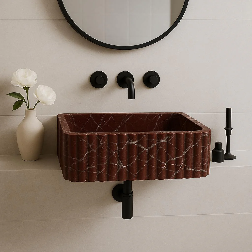 Rosso Marble Sink - Image 3