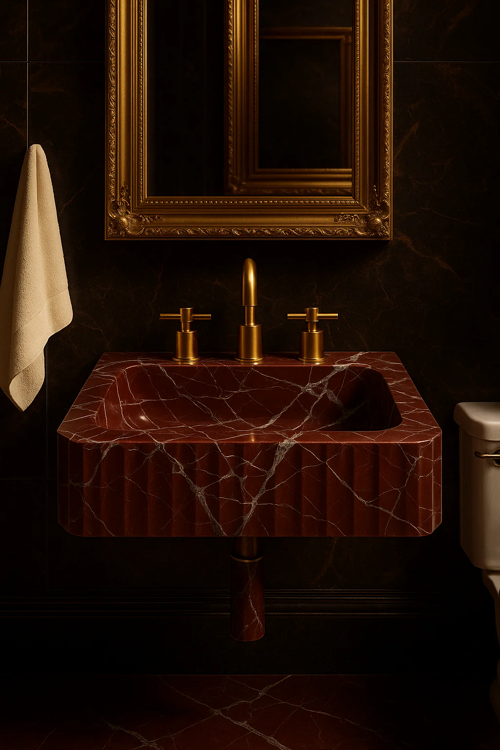 Rosso Marble Sink - Image 4