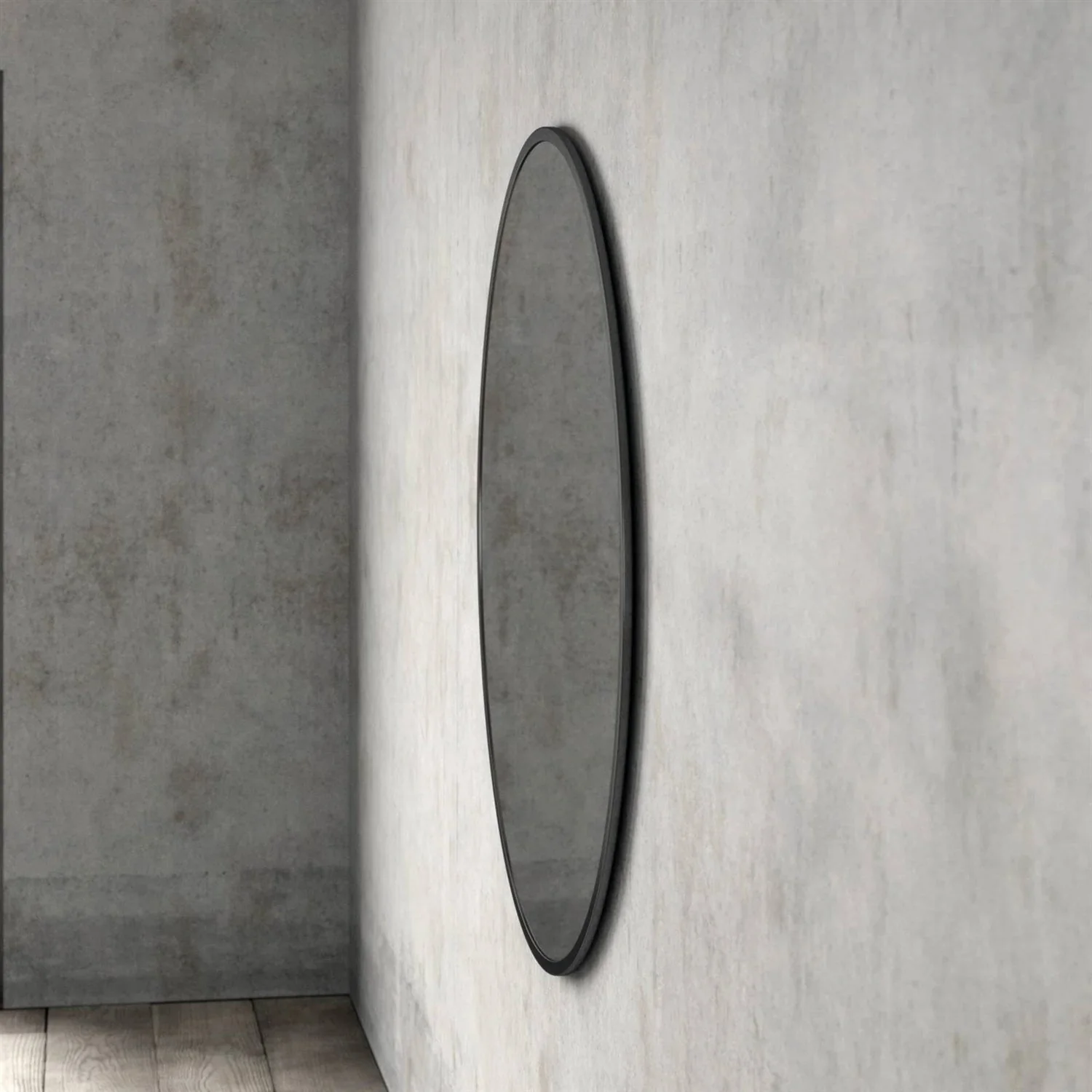 Round 32-inch Wall Mirror in Black - Bedroom Living Room Accent Bathroom Mirror - Image 5