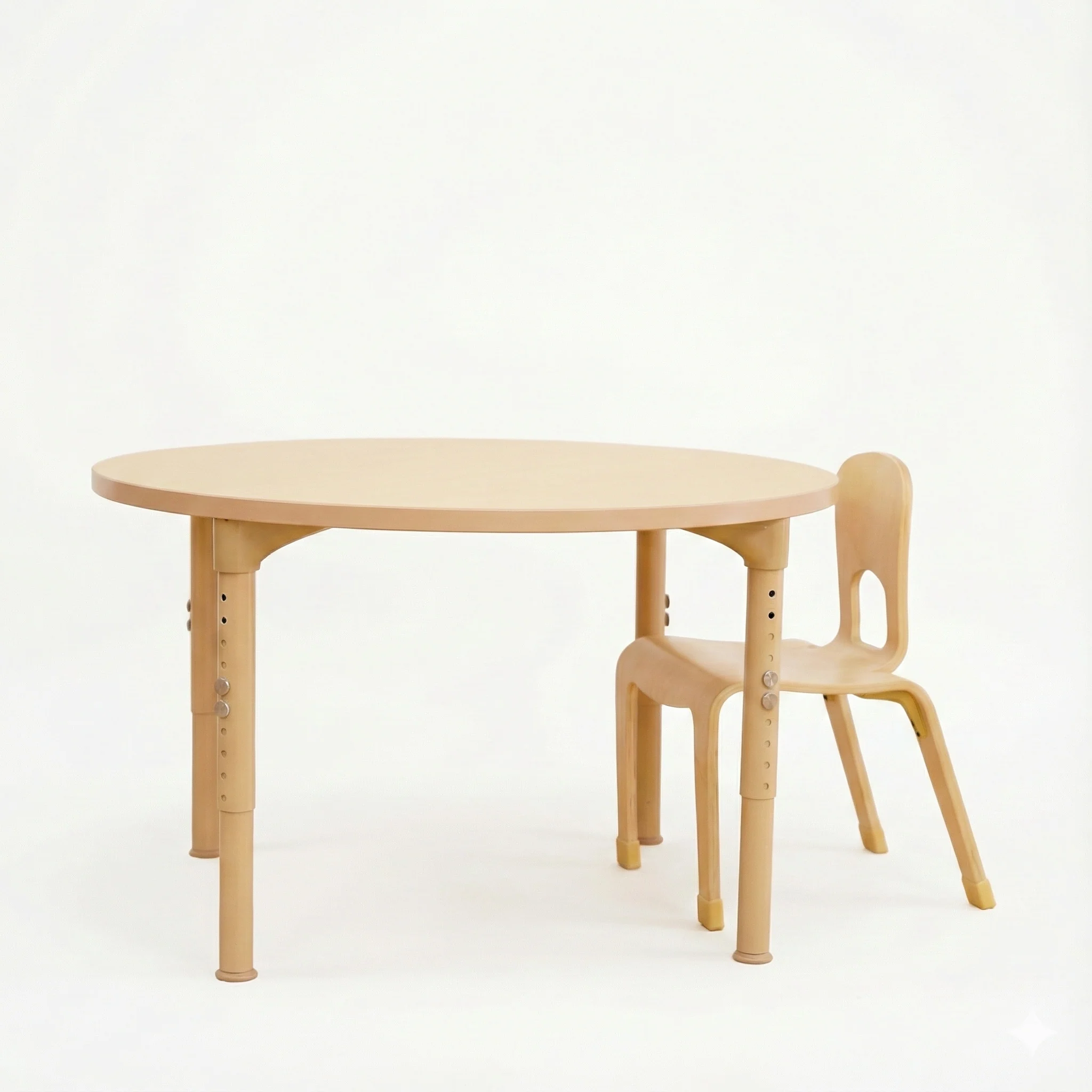 Round Adjustable Kids Table – 36" Diameter, 13" to 17" Height | Toddler & Preschool Activity Table for Classrooms & Daycares - Image 5