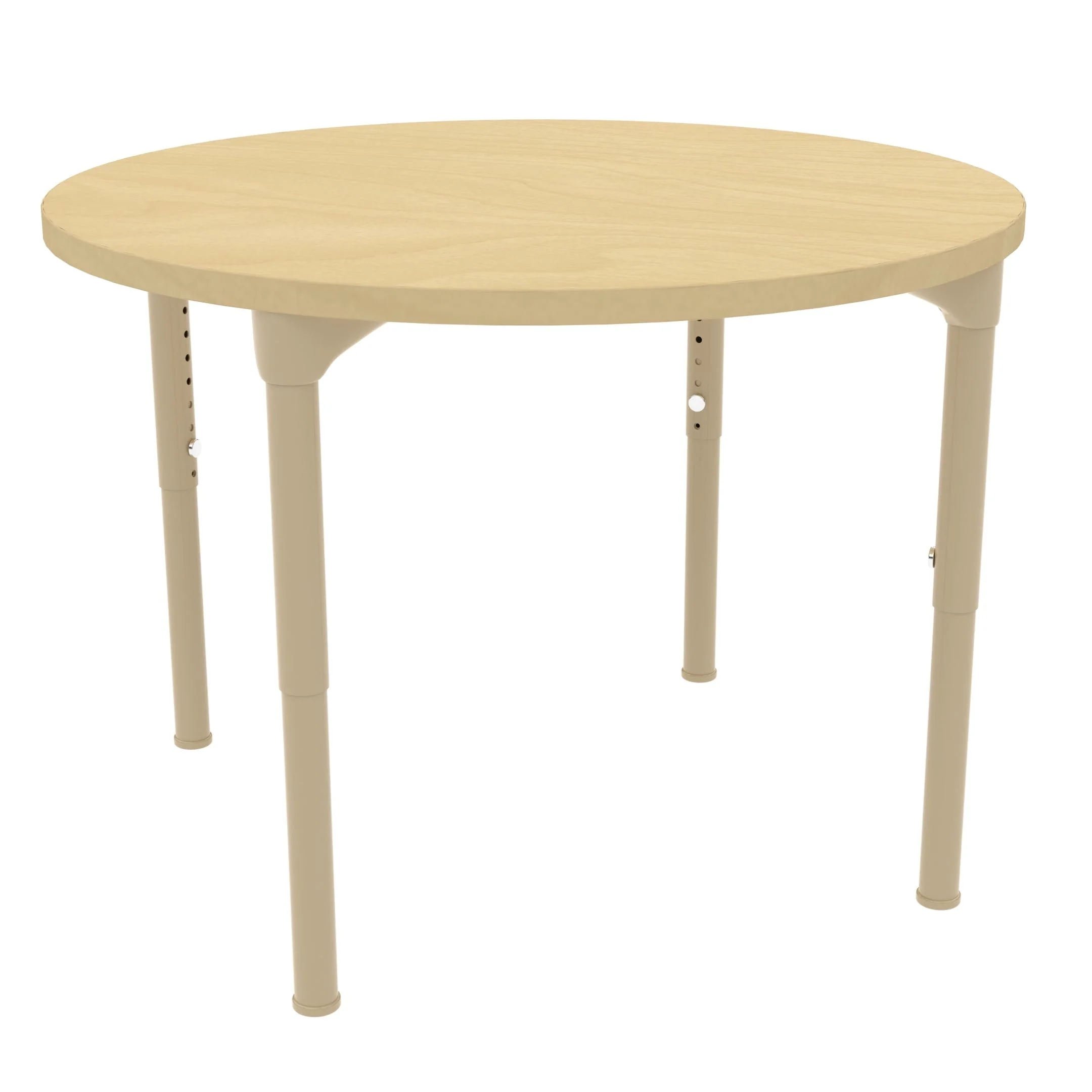 Round Adjustable Kids Table – 36" Diameter, 17" to 25" Height | Classroom, Montessori & Daycare Activity Table - Image 6