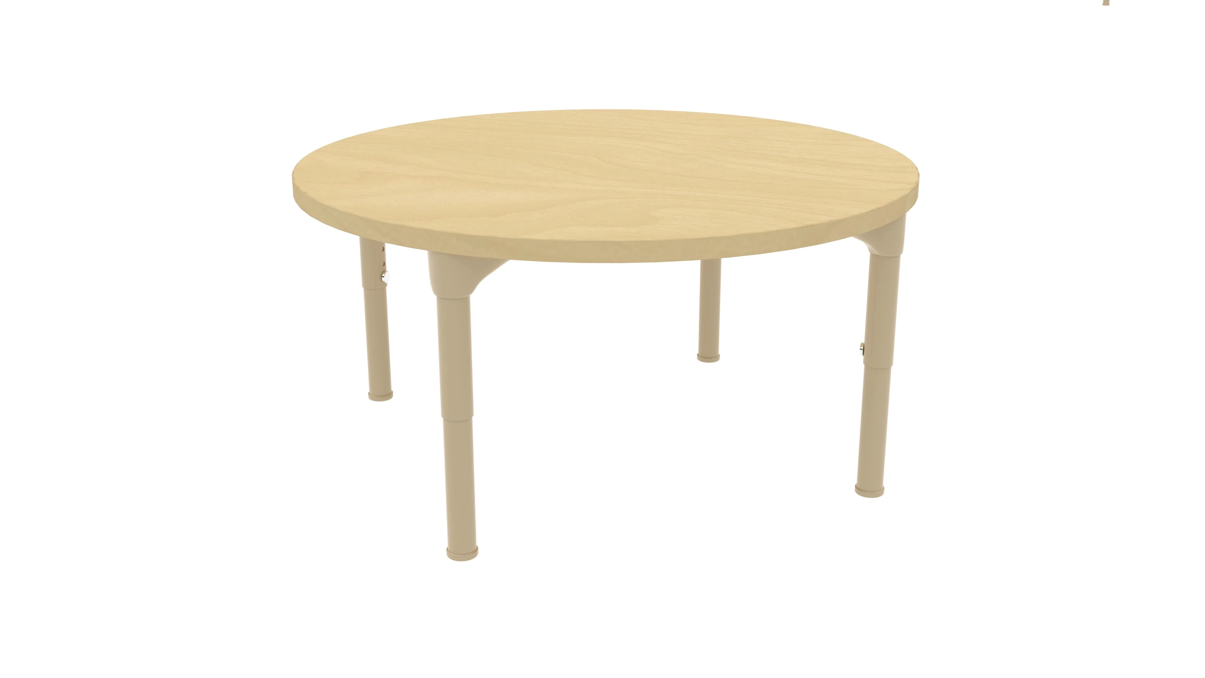 Round Adjustable Kids Table – 36" Diameter, 17" to 25" Height | Classroom, Montessori & Daycare Activity Table - Image 9