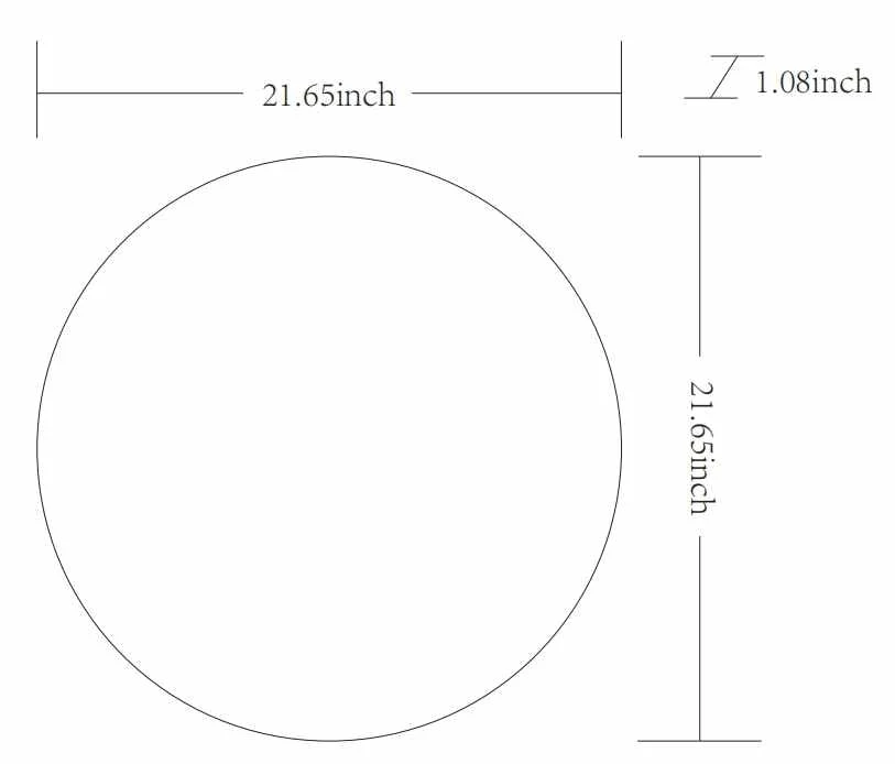 Round Mirror with Black Aluminum Frame - Image 11
