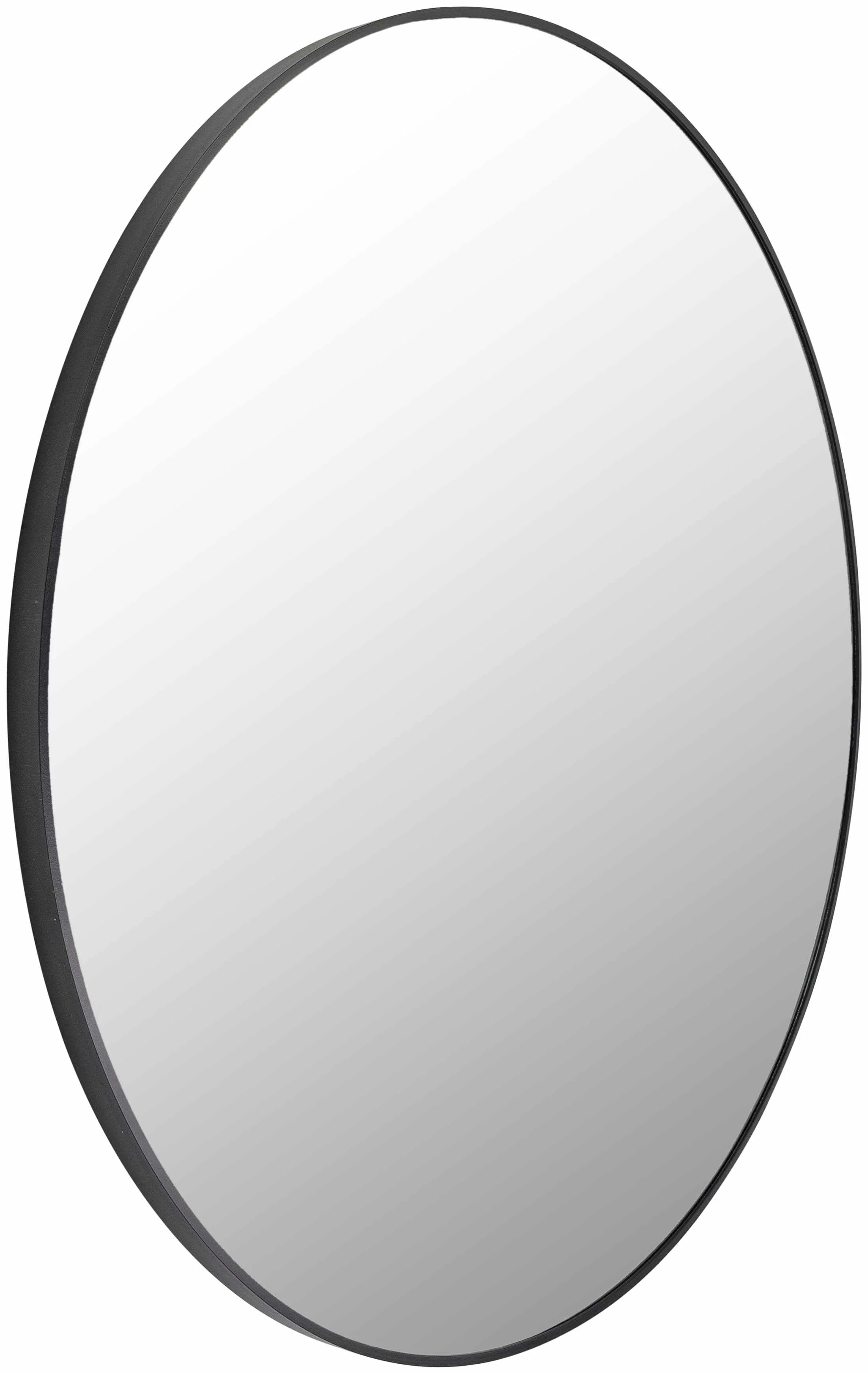 Round Mirror with Black Aluminum Frame - Image 4