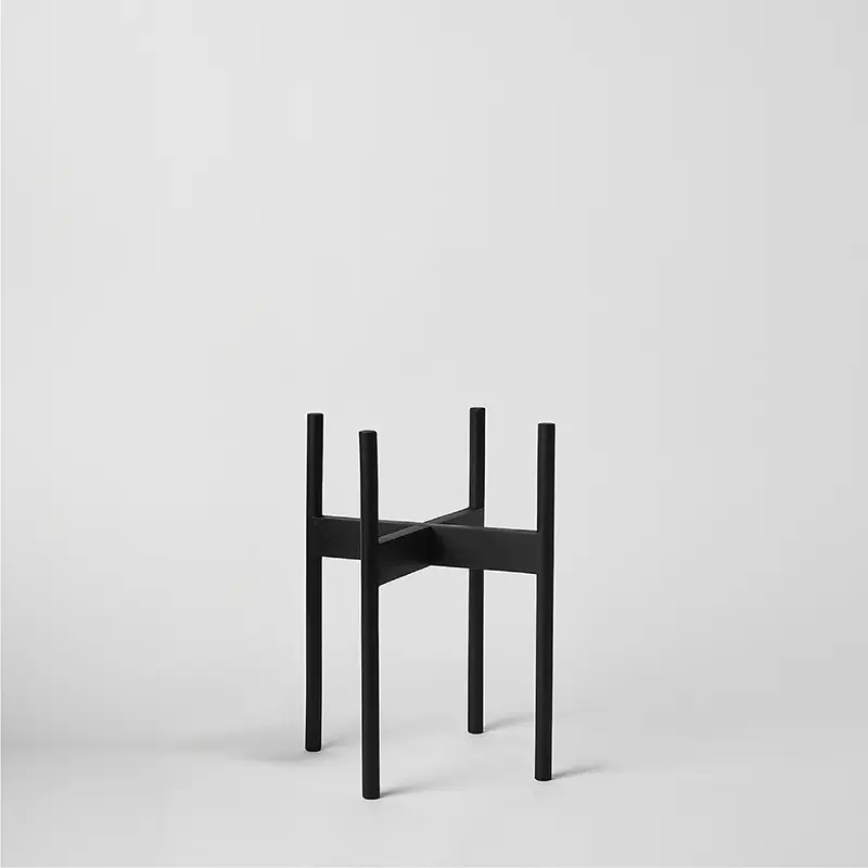 Rounded Hardwood Plant Stand - Image 11