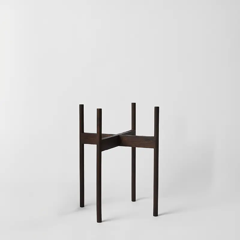 Rounded Hardwood Plant Stand - Image 14