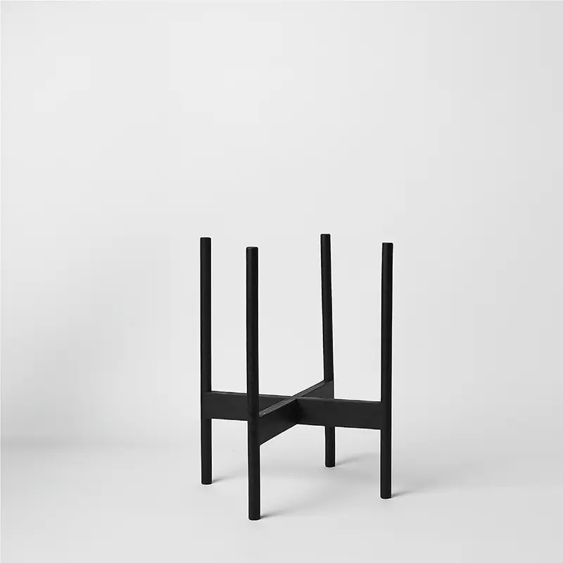 Rounded Hardwood Plant Stand - Image 15