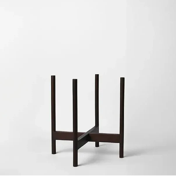 Rounded Hardwood Plant Stand - Image 18