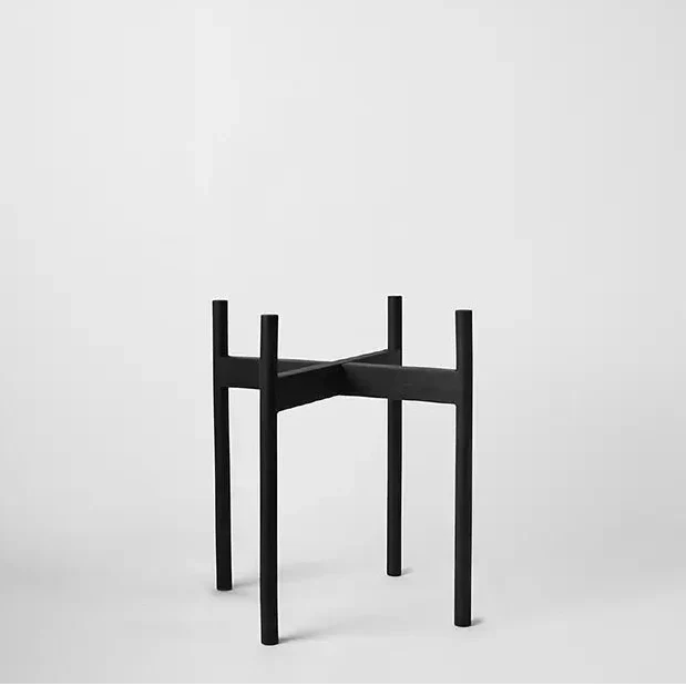 Rounded Hardwood Plant Stand - Image 19