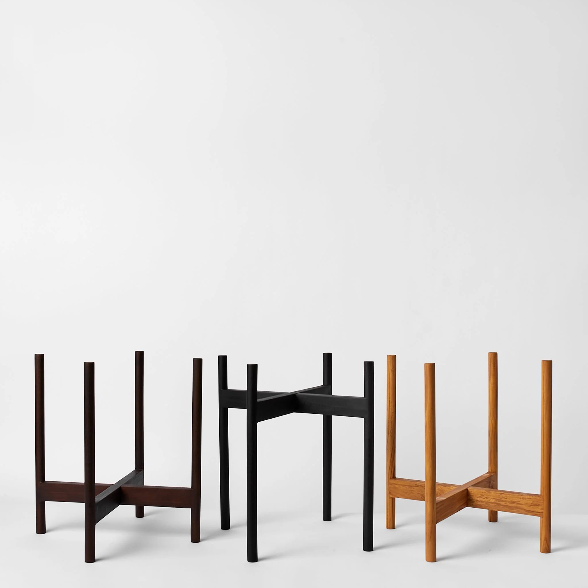 Rounded Hardwood Plant Stand - Image 27