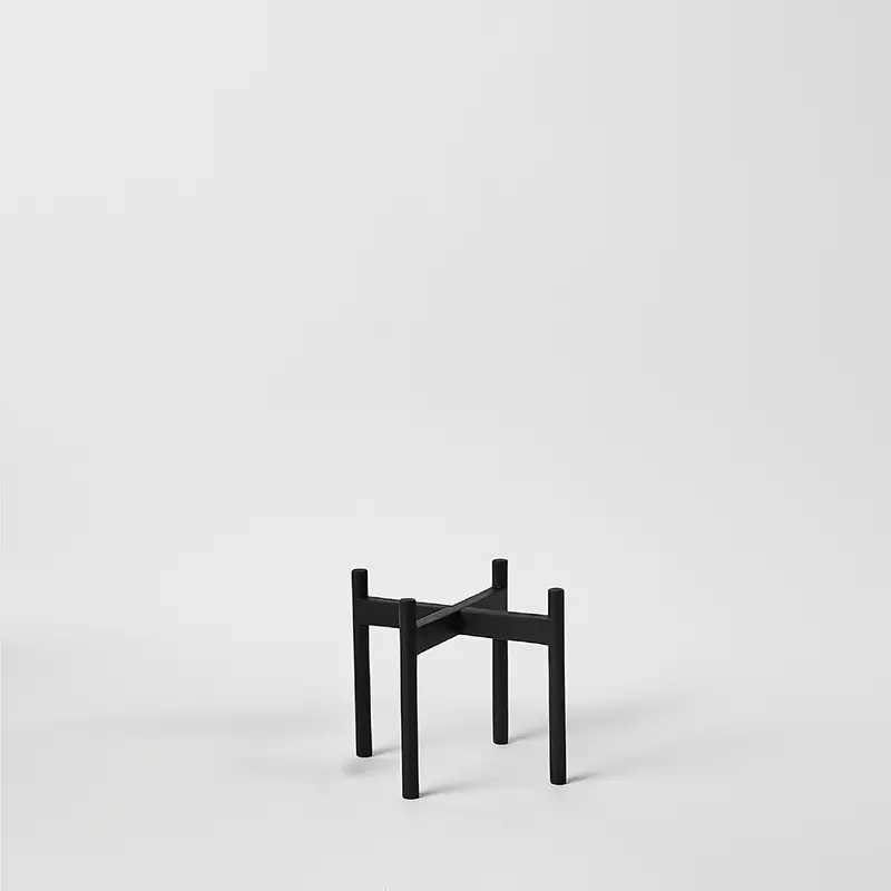 Rounded Hardwood Plant Stand - Image 7