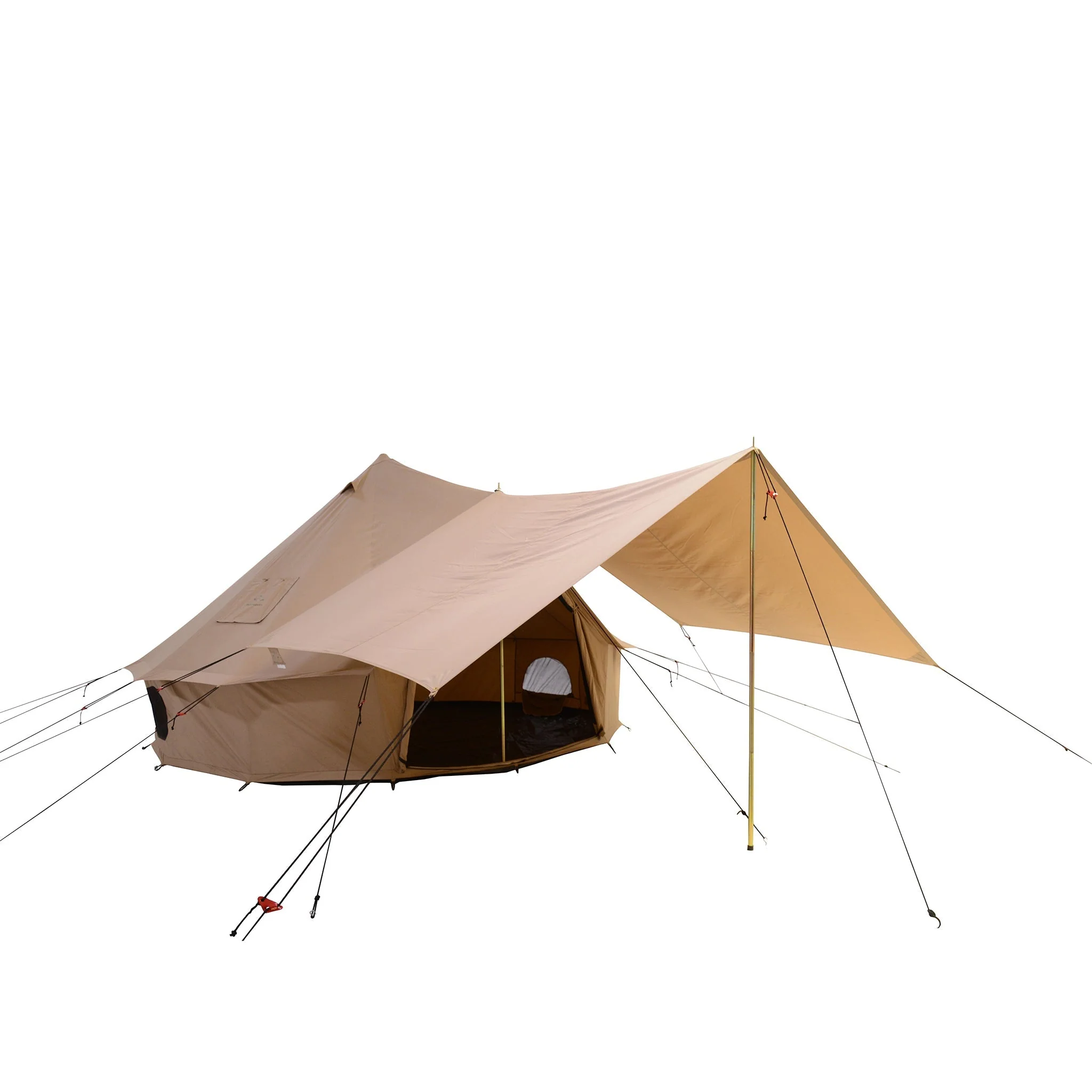 Rover Scout Tent 8'x9' (Sandstone Beige, FWR), Ground Tarp and Sunshade Tarp 100 - Image 5