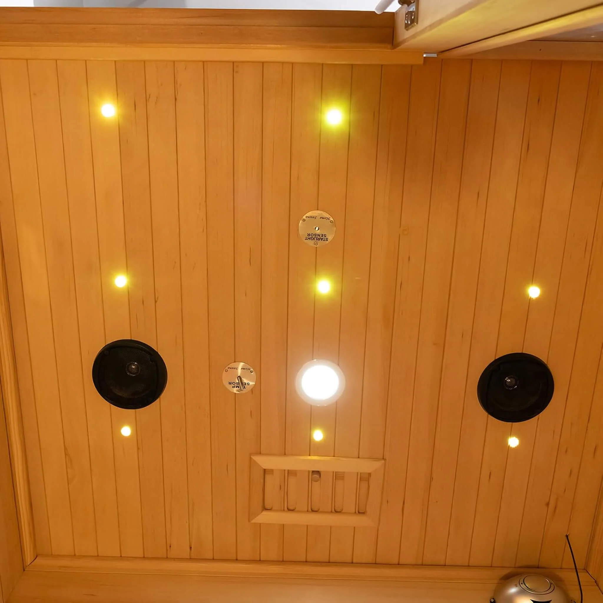 Rövia Luma 2-Person Indoor Hybrid Sauna Room With Infrared And 3.5KW Steam Heater (SAK83750) - Image 15
